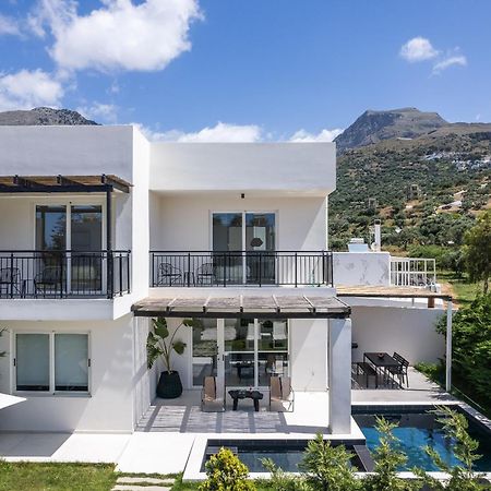 Modern Villa Casa Filo Verde With Private Pool & Bbq,200M From The Beach Plakias Bagian luar foto