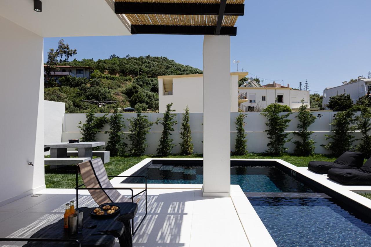 Modern Villa Casa Filo Verde With Private Pool & Bbq,200M From The Beach Plakias Bagian luar foto