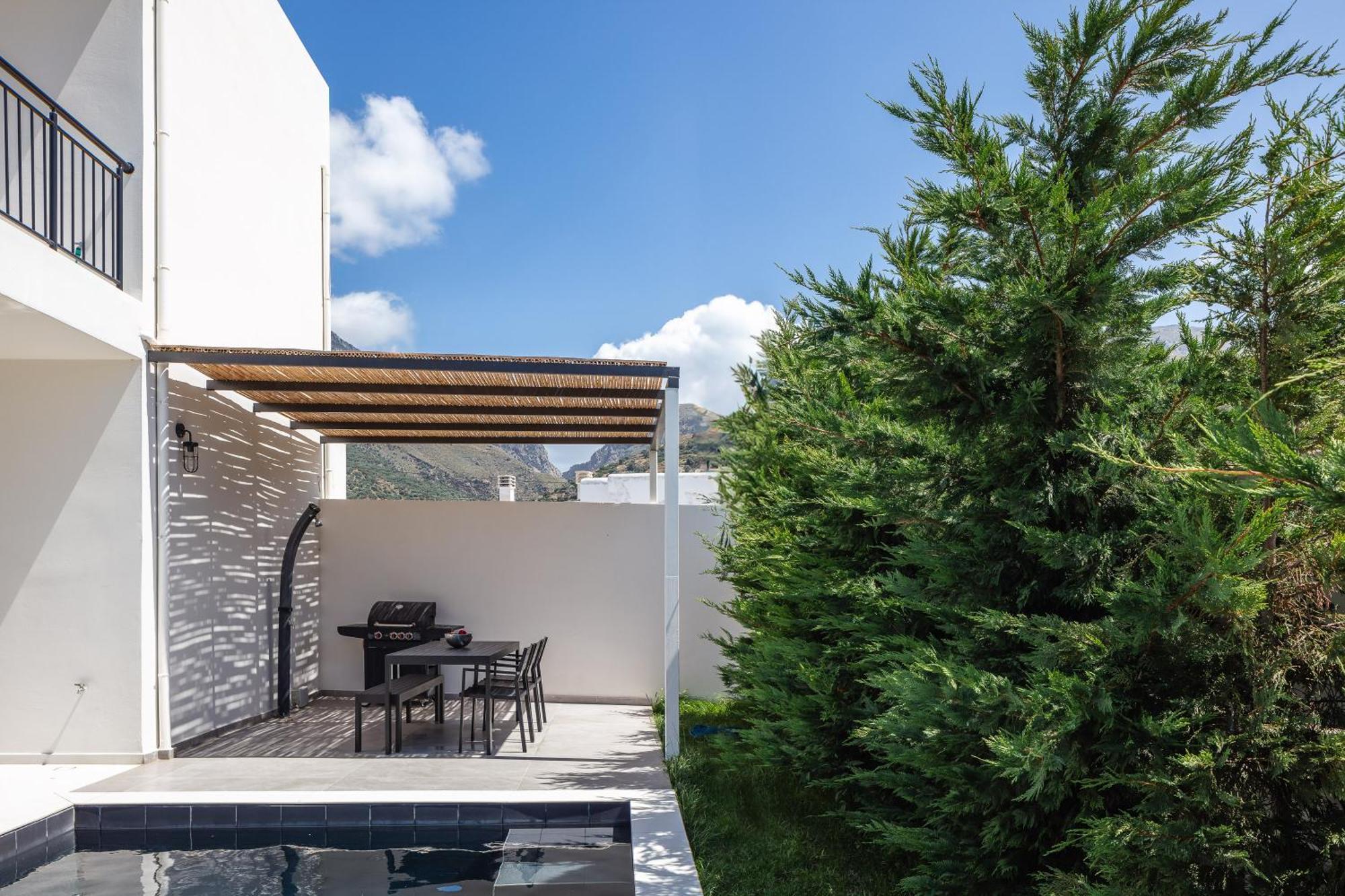 Modern Villa Casa Filo Verde With Private Pool & Bbq,200M From The Beach Plakias Bagian luar foto