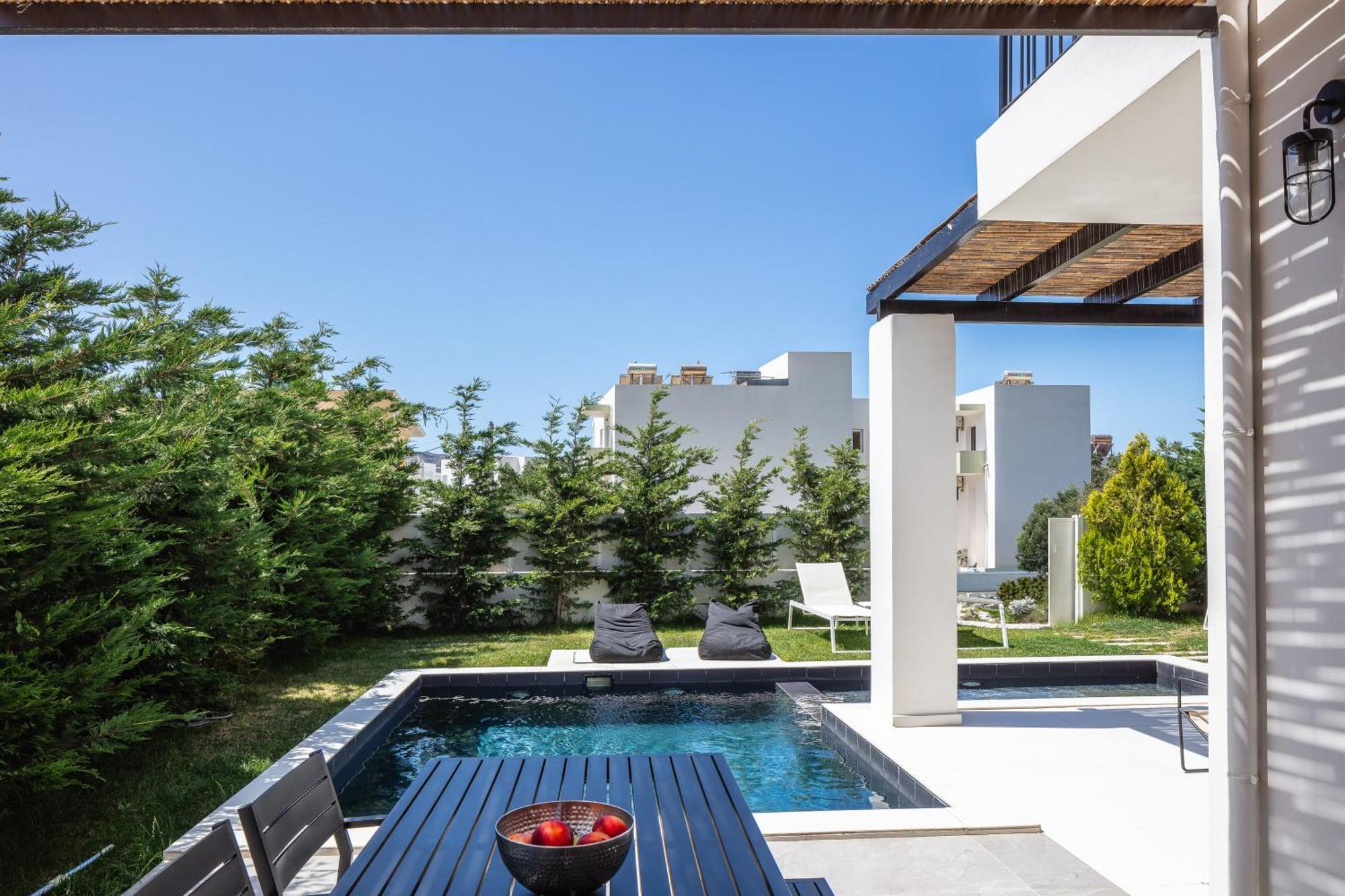 Modern Villa Casa Filo Verde With Private Pool & Bbq,200M From The Beach Plakias Bagian luar foto