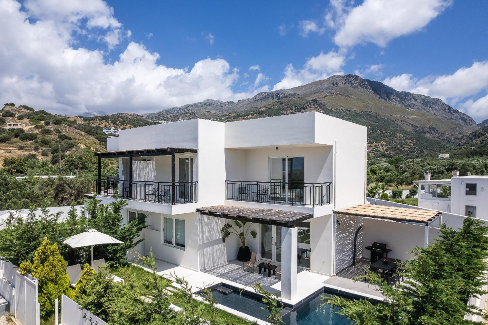 Modern Villa Casa Filo Verde With Private Pool & Bbq,200M From The Beach Plakias Bagian luar foto